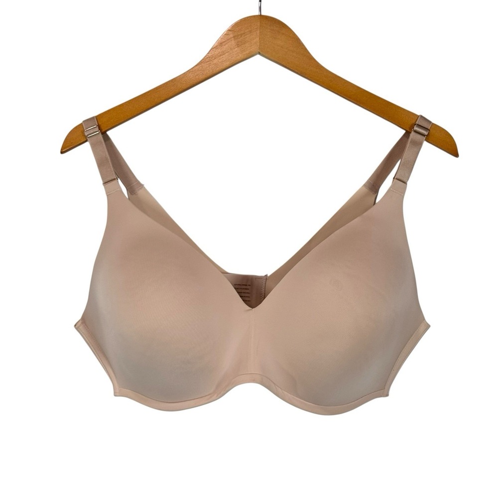 Soma Vanishing 360 Wireless Bra‎ Women's 40D Beige Full Coverage Comfort Nude